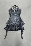 Leopard Print Casual Mini Dress