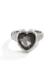 Geometric Stone Statement Ring