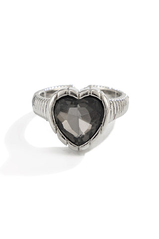 Geometric Stone Statement Ring