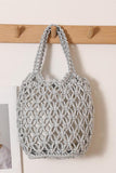 Handwoven Open-Weave Tote Bag
