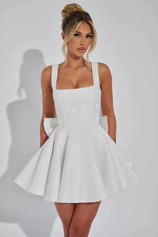 Sequin Embellished Evening Dress