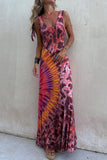 Tie-Dye Maxi Casual Dress