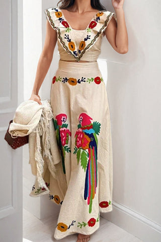 Tropical Skirt Set