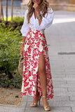 Elegant High-Slit Maxi Skirt