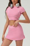Chic Crop Top and Skirt Set