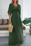 Elegant V-Neck Maxi Dress