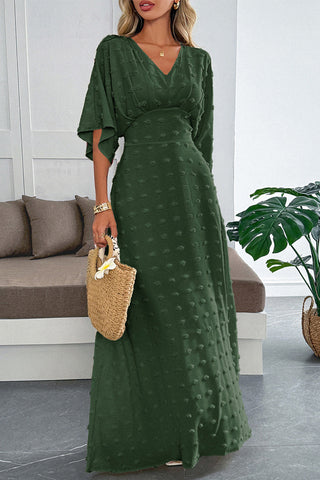 Elegant V-Neck Maxi Dress