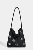 Stylish Floral Embellished Handbag