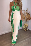 Halter Neck Maxi Vacation Dress