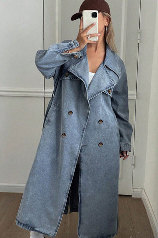 Double-Breasted Denim Jacket