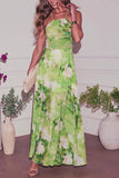 Floral Halter Maxi Dress
