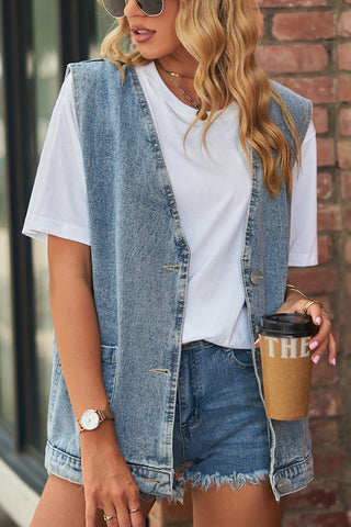 Casual Denim Vest for Effortless Style