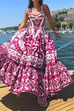 V-Neck Bohemian Maxi Dress
