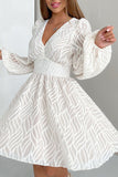 Flowy Long Sleeve Casual Dress