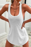 Sleeveless Scoop Neck Casual Dress
