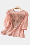 Floral Button-Down Blouse