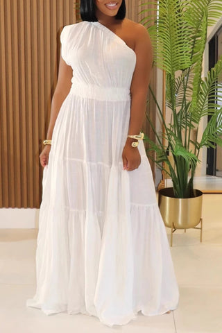 One-Shoulder Maxi Dress