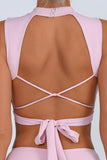 Strappy Back Tie Tank Top