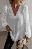 Elegant V-Neck Long Sleeve Top