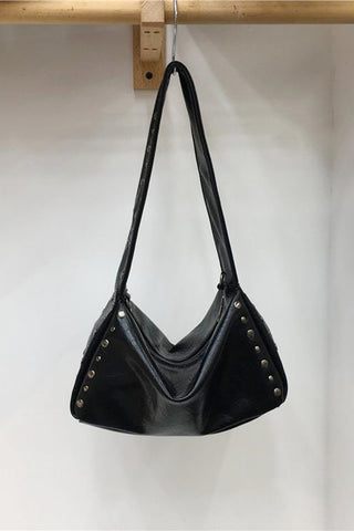 Studded Slouchy Shoulder Bag