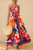 Floral Print Maxi Vacation Dress