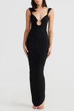 Elegant Cut-Out Evening Gown
