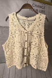 Crochet Buttoned Vest