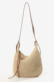 Handwoven Straw Tote with Adjustable Strap