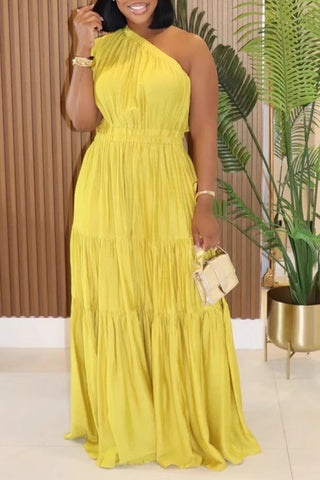 One-Shoulder Maxi Dress