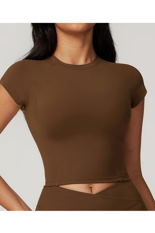 Sleek Cropped Short Sleeve Tee
