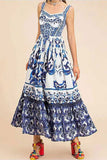 V-Neck Bohemian Maxi Dress