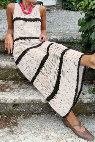 Crochet Sleeveless Casual Dress