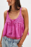 Lace-Trimmed Tank Top