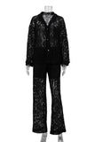 Chic Lace Pants Set