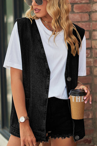 Casual Denim Vest for Effortless Style