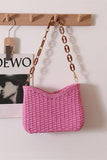 Braided Chain Strap Shoulder Bag