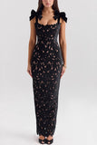 Bow-Detail Evening Dress
