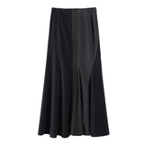 Low-Waist Panel Mermaid Skirt