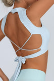 Strappy Back Tie Tank Top