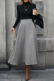 Elegant High-Waist Midi Skirt