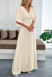 Elegant V-Neck Maxi Dress