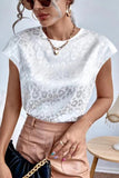 Sleeveless Leopard Print T-Shirt