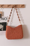 Braided Chain Strap Shoulder Bag