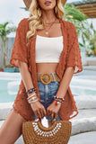 Sheer Textured Cover-Up Top