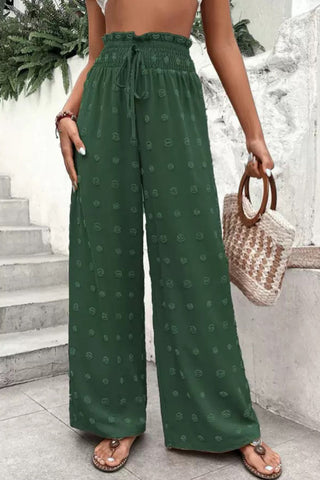 High-Waisted Wide-Leg Casual Pants