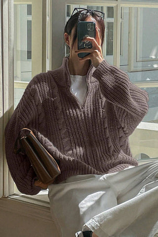 Ribbed Turtleneck Sweater