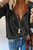 Elegant Lace V-Neck Blouse