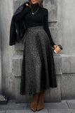 Elegant High-Waist Midi Skirt