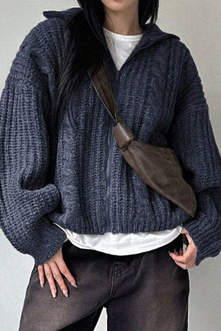 Ribbed Turtleneck Sweater