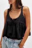 Lace-Trimmed Tank Top